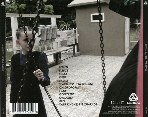 Amnesty (I) Crystal Castles CD Back