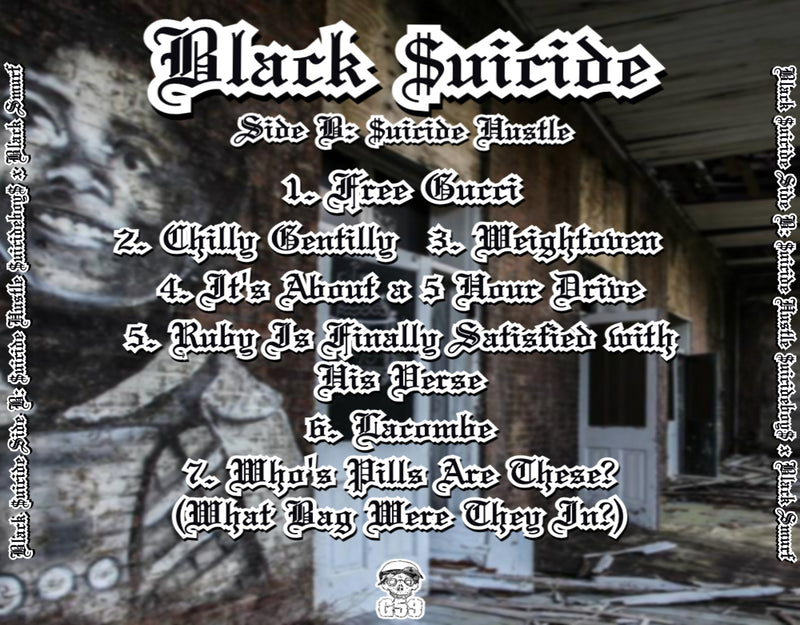 Suicideboys Black Suicide Side B Suicide Hustle CD Back