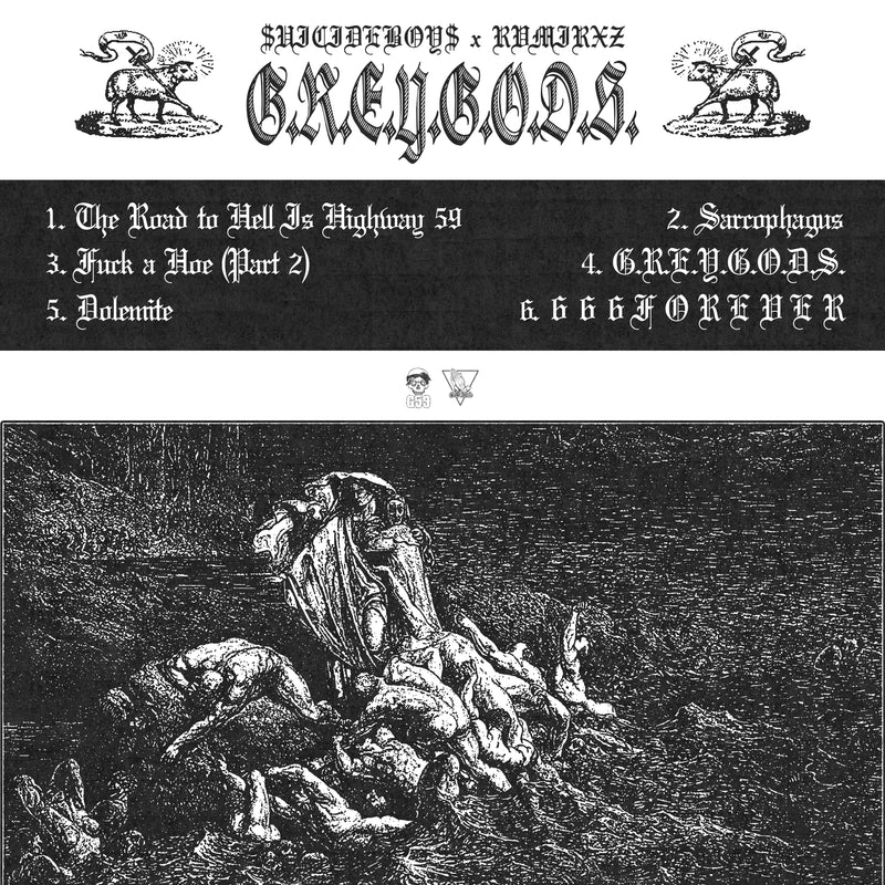 Suicideboys G.R.E.Y.G.O.D.S 1 Vinyl Record LP Back