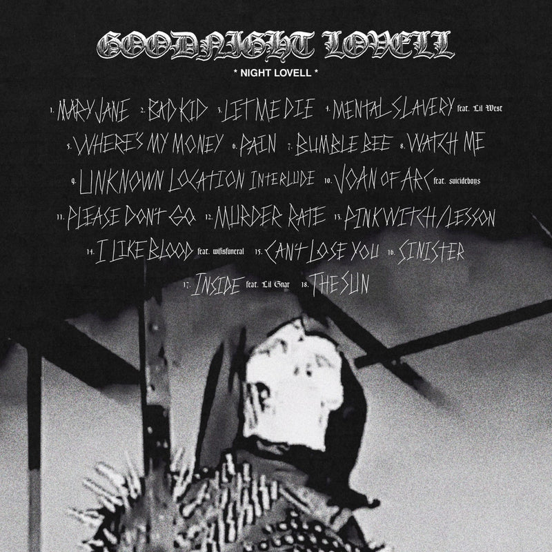Night Lovell Goodnight Lovell Vinyl Record 2LP Back