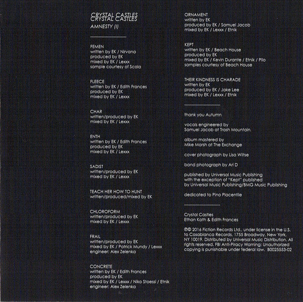 CD Booklet