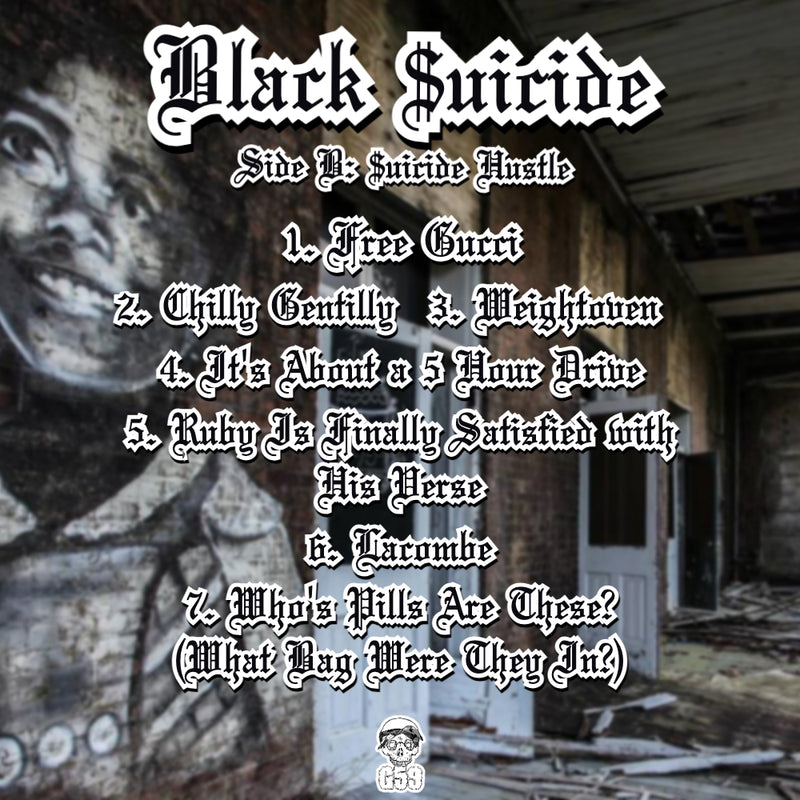 Suicideboys Black Suicide Side B Suicide Hustle Vinyl Record LP Back