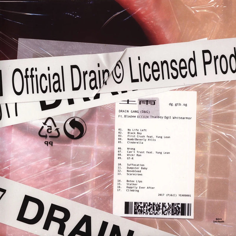 Drain Gang D&G CD Back