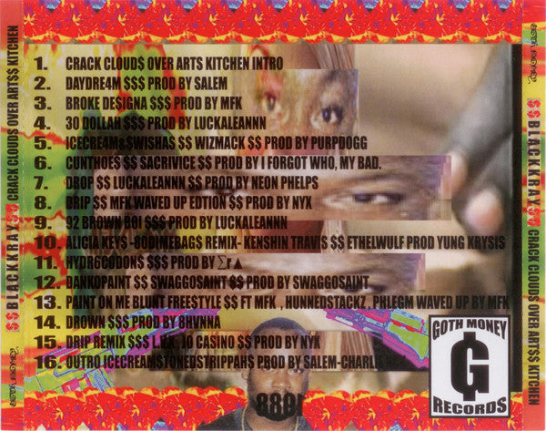 Crack Clouds Over Art Kitchen Black Kray CD Back