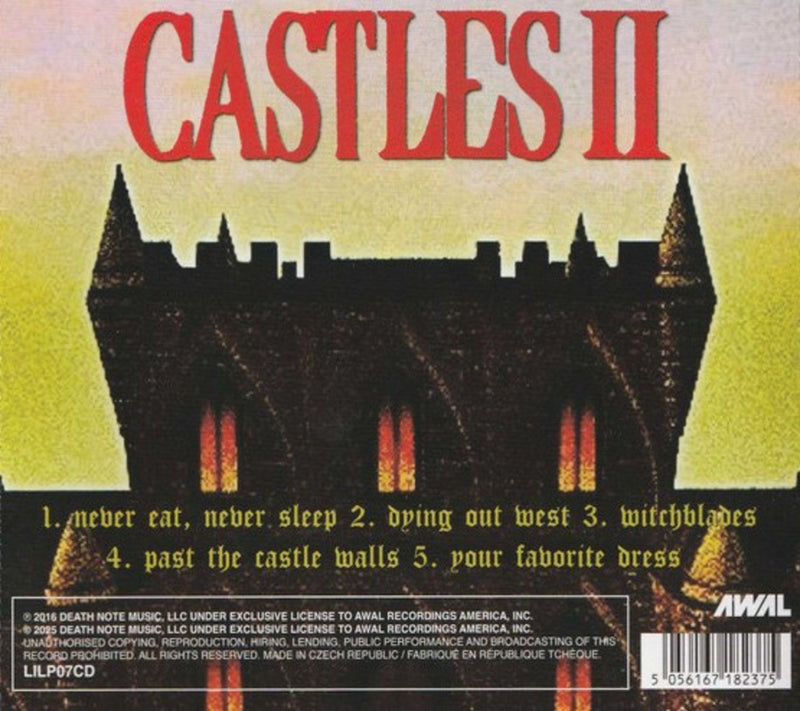 Lil Peep Castles II CD Back