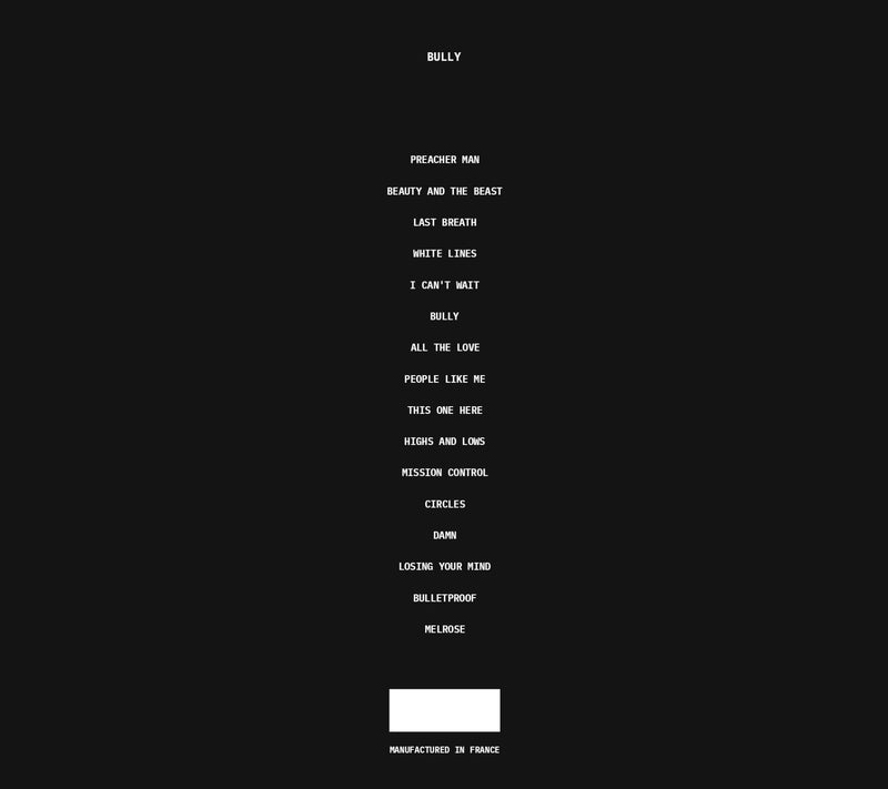 Bully - Kanye West CD Back