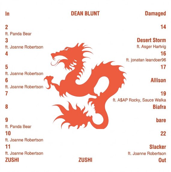 Dean Blunt Zushi Vinyl Record LP Back