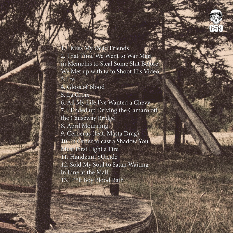 Suicideboys YUNGDEATHLILLIFE CD Back