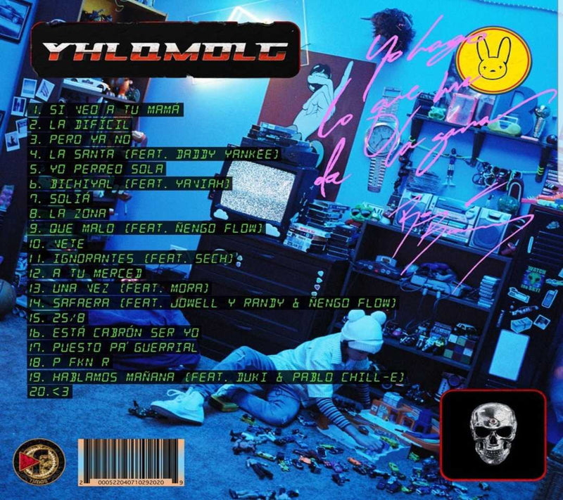 Bad Bunny YHLQMDLG CD Back