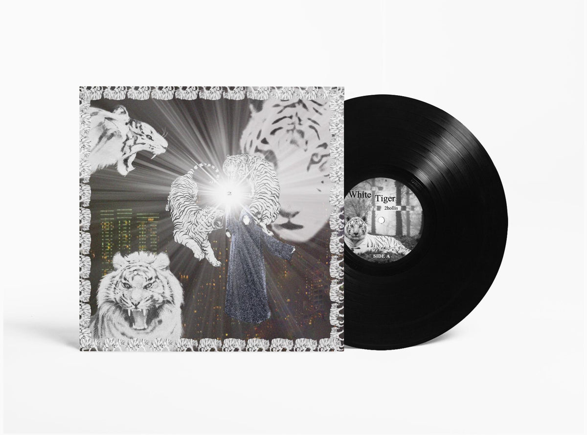 2Hollis White Tiger Vinyl Record LP