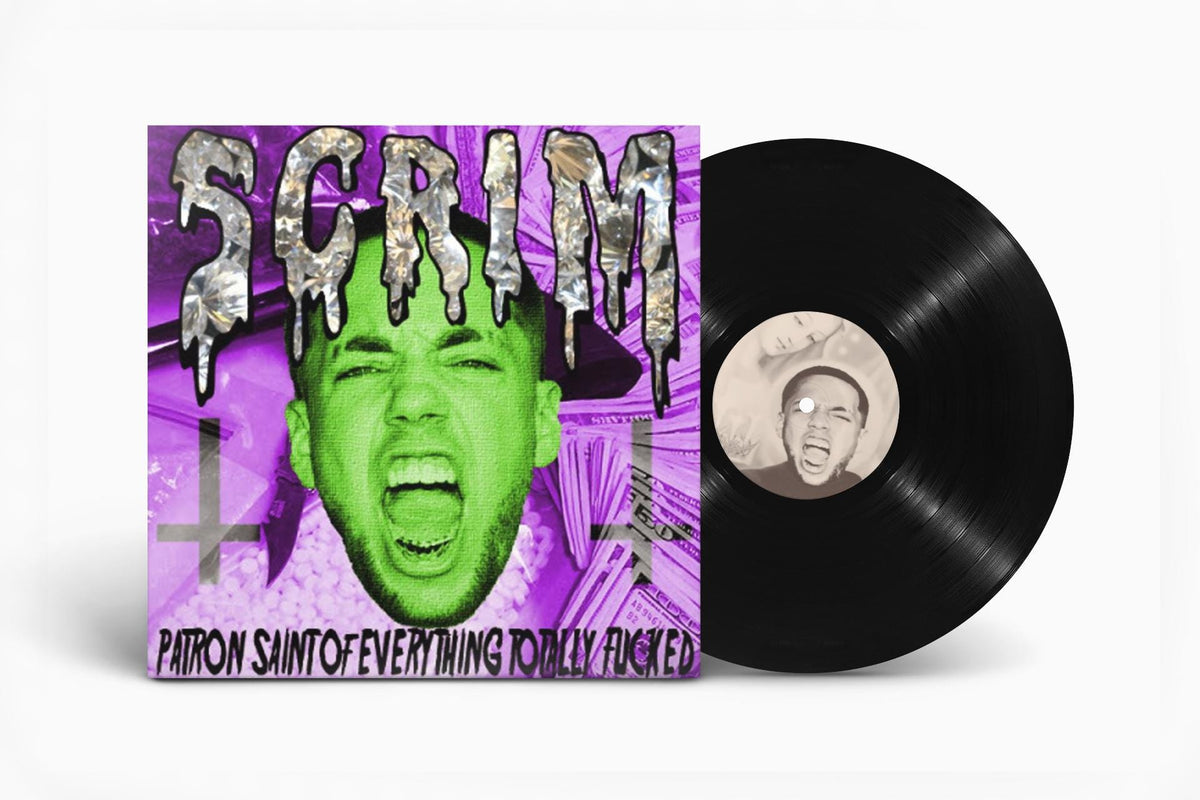 Scrim Patron Saints of Everything Totally Fucked Up Vinyl Record LP