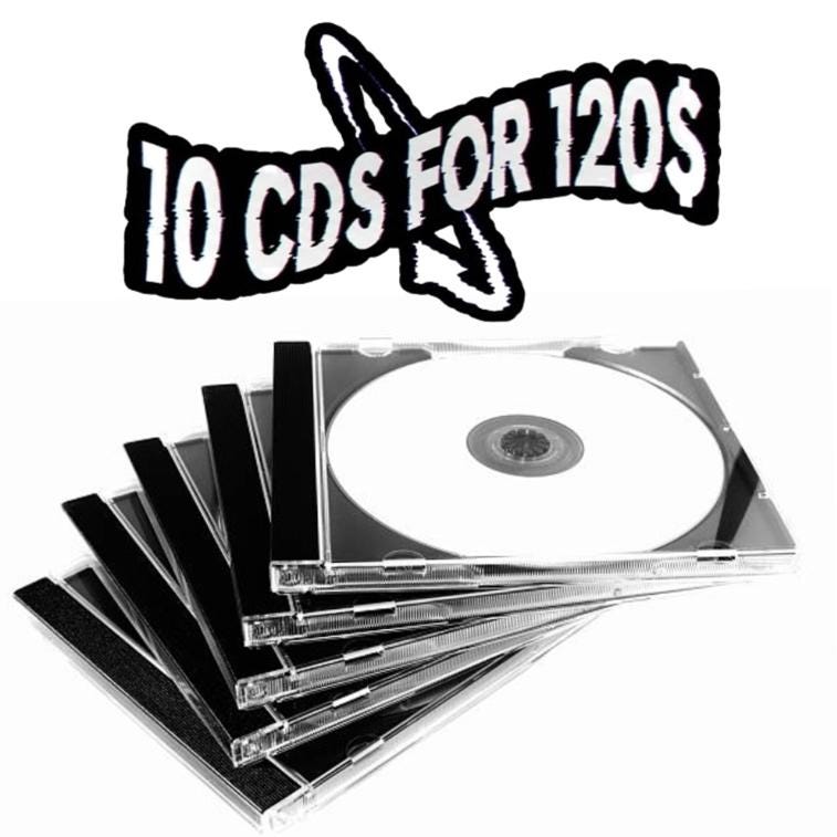 10 CDs Bundle - Any CDs you want from our store!