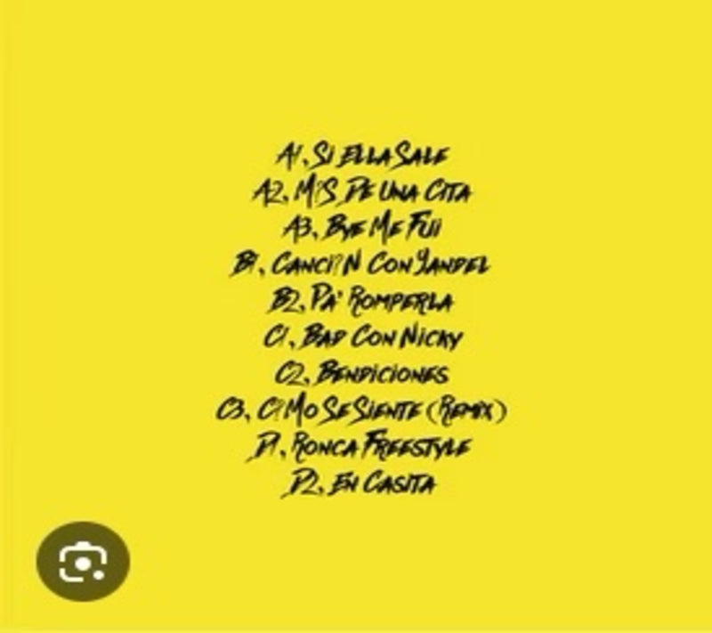 Bad Bunny las que no iban a salir CD Back