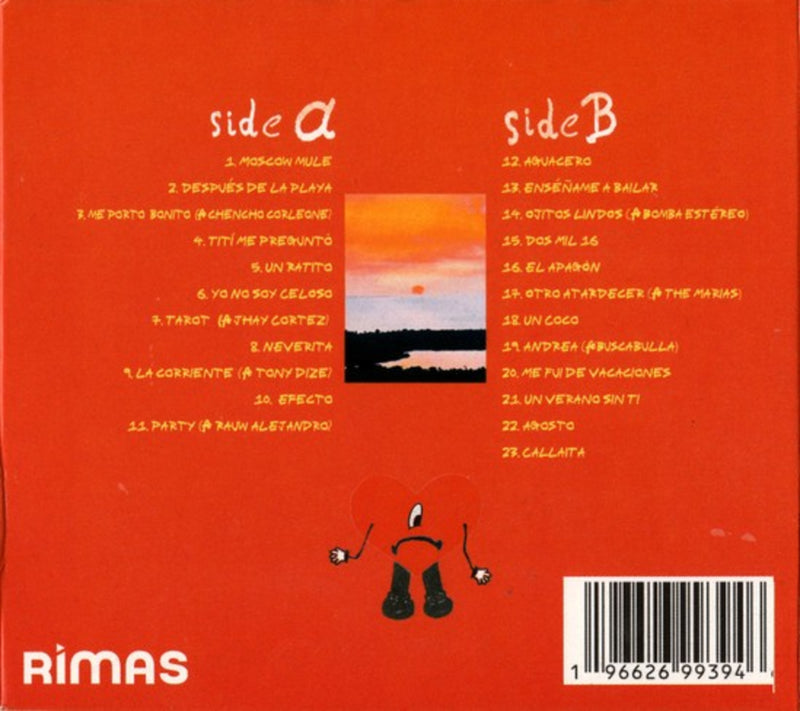 Un Verano Sin Ti Bad Bunny CD Back